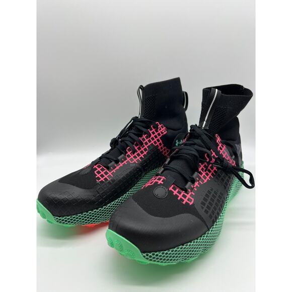 Under Armour HOVR Ridge Trek Black Chestnut Red Green 3025581-001 Men's Size 13 - Picture 9 of 12